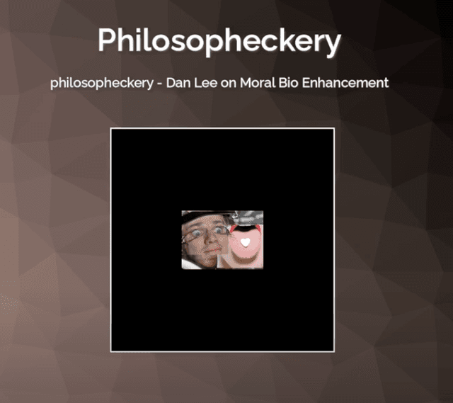 Dan Lee on Moral Bio-Enhancement